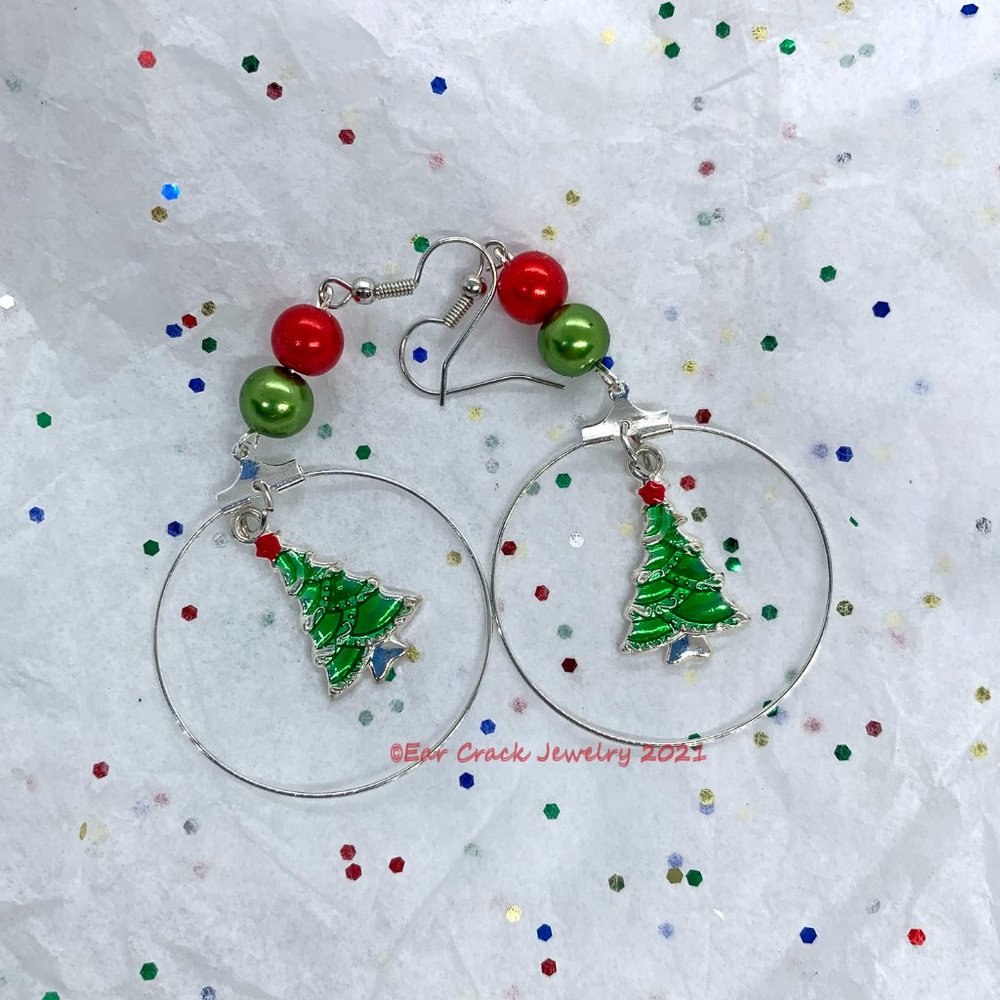 Holiday - Handmade Dangles - Christmas Tree - Picture 3 of 7